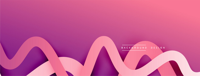 Abstract gradient background with wave line vector