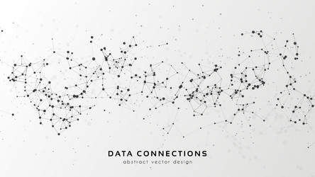 Abstract Mesh Data Network vector image