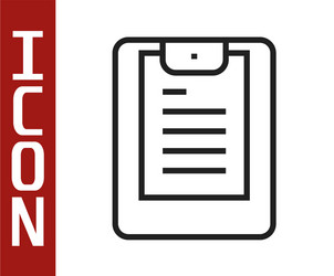 black line server data report icon isolated vector image