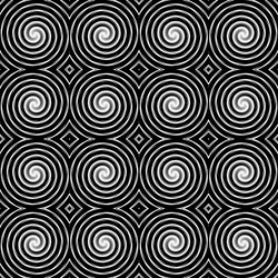 Design seamless monochrome spiral movement pattern vector