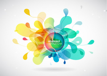 abstract colored background with different shapes vector image