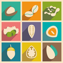 flat with shadow concept and mobile application vector image