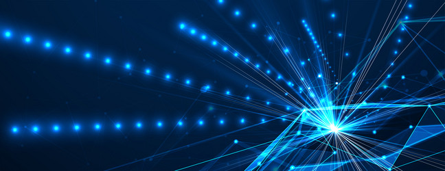 neural network concept connected cells with links vector image