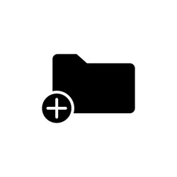 add folder icon set new file symbol create vector image
