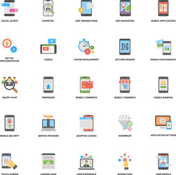 web and mobile application development icon vector