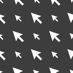 arrow cursor computer mouse icon sign seamless vector image