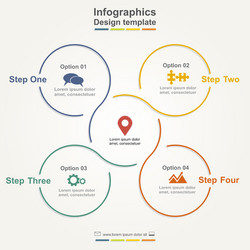 Infographic design template vector