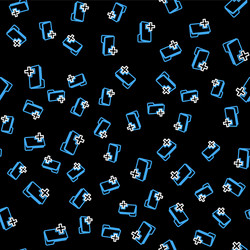 line add new folder icon isolated seamless pattern vector image