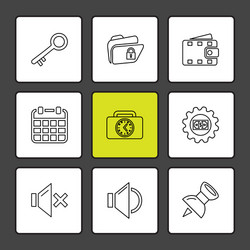 document sound multimedia user interface vector image
