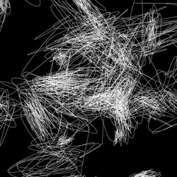 monochrome abstract pattern with random curvy vector image