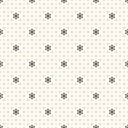 Retro Snowflake Pattern vector image