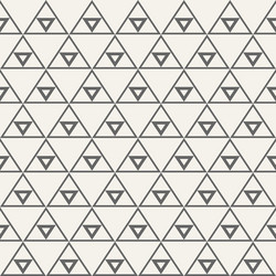 seamless monochrome triangular ethnic pattern vector image