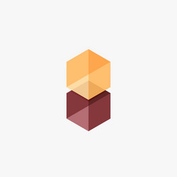 empty blank hexagon layout geometric template vector image