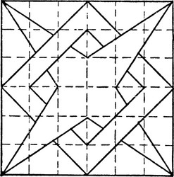 constructing 4 point star overlapping box pattern vector image