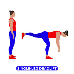 Single Leg Deadlift Vector Images (30)