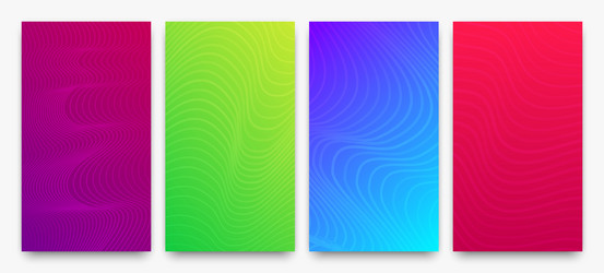 Modern colorful gradient background with wave vector