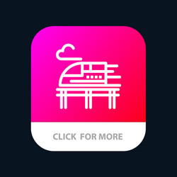 train bullet transport mobile app button android vector image