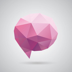 triangle speech clouds - triangular vector image