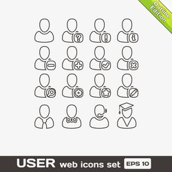User Interface Icons - Web & Software vector image