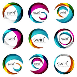 Abstract Swirl Circles - Motion & Rotation vector image
