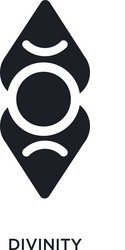 divinity isolated icon simple element from zodiac vector image