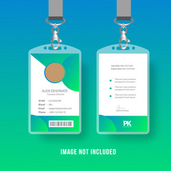 Id Color Vector Colorful id card Royalty Free Vector Image - VectorStock