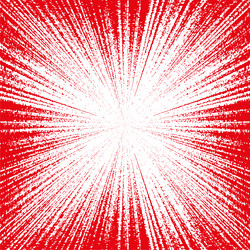 red rays explosion halftone radial burst dynamic vector image
