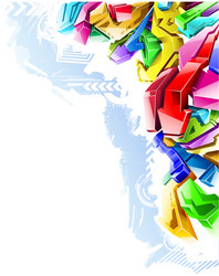 Abstract Colorful Graffiti vector image