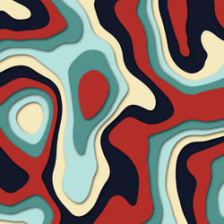 abstract colorful papercut background design vector image