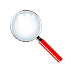 magnifying glass with a handle vector