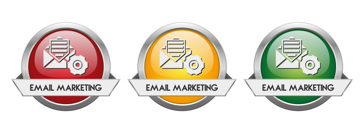 Modern button email marketing vector