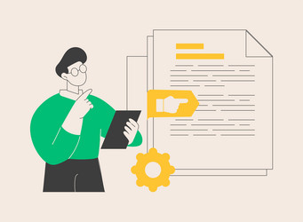 vision and scope document abstract concept vector image