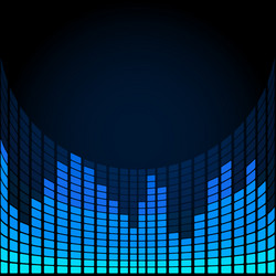 Sound wave music audio equalizer frequency Vector Image