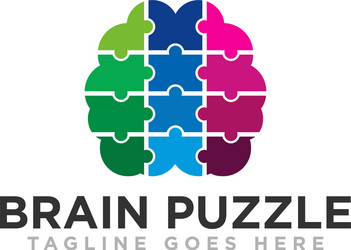 Brain logo designs template planet idea Royalty Free Vector