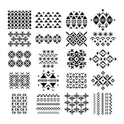 Ethnic Ornament & Embroidery Collection Vector Image