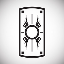 shield icon on background for graphic and web vector image