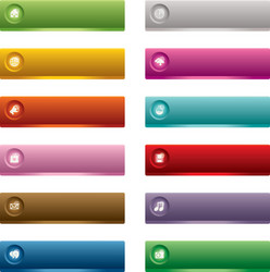 web buttons vector image