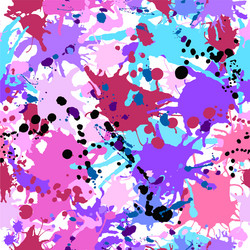 Colorful Ink Splatter Pattern Vector Image