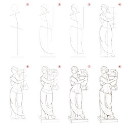 how to create step pencil drawing page vector image