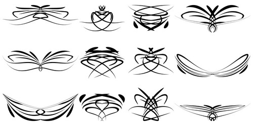 monochrome set of vintage objects for menu design vector image