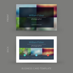 Minimalist Business Card Template Vector Image