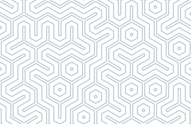 Seamless geometric pattern with hexagons and lines vector