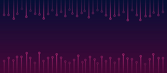 Social media header template with two lines pcb Vector Image