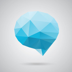 triangle speech clouds - triangular vector image