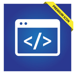 coding icon vector