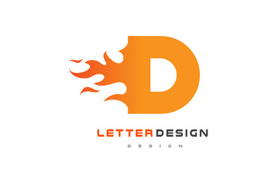 D Fire Flame Letter Lettering Logo Vector Images (over 190)