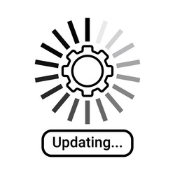 update icon upgrade system sign installing vector image