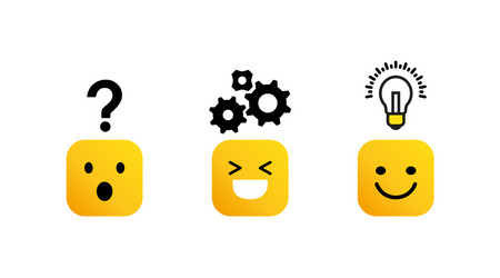 challenge problem solving concept process vector image
