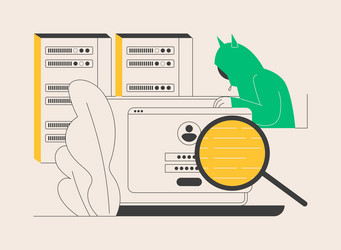 data stealing malware abstract concept vector image