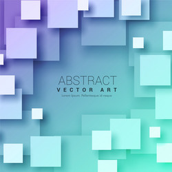 Dynamic 3D Abstract Squares Background vector image